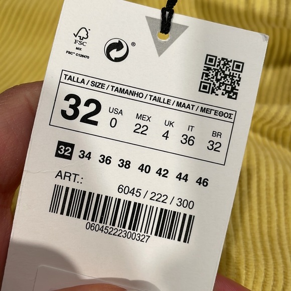 ZARA NWT WIDE LEG CORDUROY PANTS - Picture 4 of 5